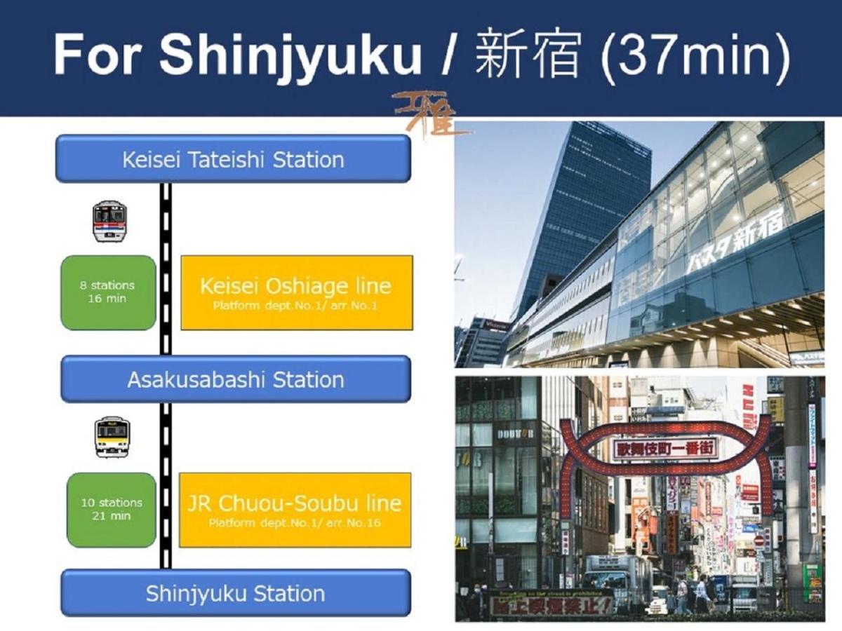 Vacation Rental Miyabi/Downtown/Tokyo Airport Exterior foto
